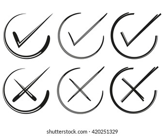 check mark, confirm icons