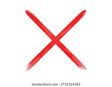 Marca de verificación e icono de marca cruzada
