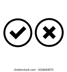 Check mark and Cross Icons