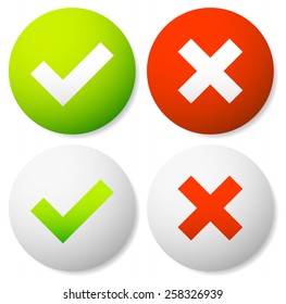 Check mark and Cross Icons