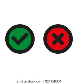 Check mark and Cross Icons