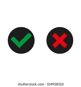 Check mark and Cross Icons