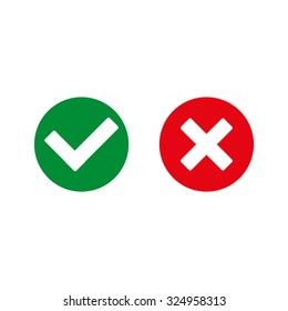 Check mark and Cross Icons