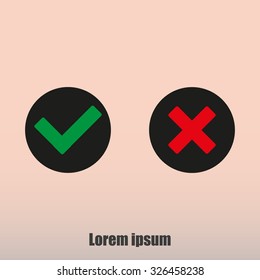 Check mark and Cross Icons