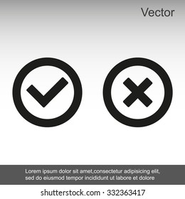 Check mark and Cross Icons
