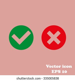 Check mark and Cross Icons