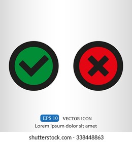Check mark and Cross Icons