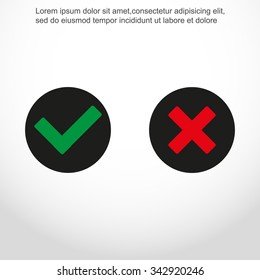 Check mark and Cross Icons