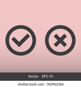 Check mark and Cross Icons