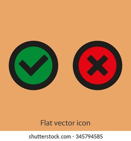 Check mark and Cross Icons