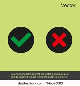 Check mark and Cross Icons