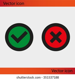 Check mark and Cross Icons