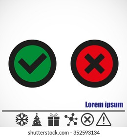Check mark and Cross Icons