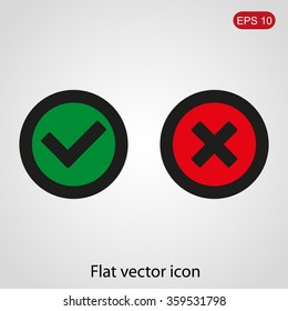 Check mark and Cross Icons