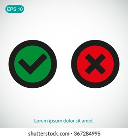 Check mark and Cross Icons