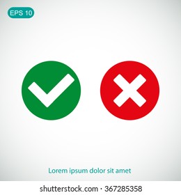 Check mark and Cross Icons