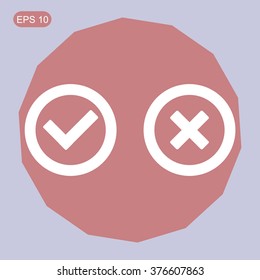 Check mark and Cross Icons