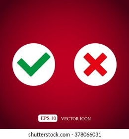 Check mark and Cross Icons