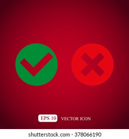 Check mark and Cross Icons