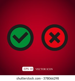 Check mark and Cross Icons