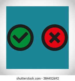 Check mark and Cross Icons