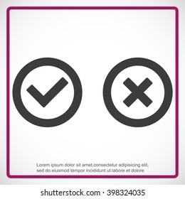 Check mark and Cross Icons