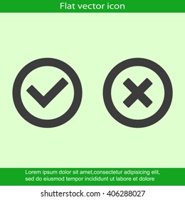 Check mark and Cross Icons