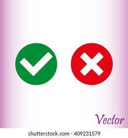 Check mark and Cross Icons

