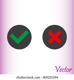 Check mark and Cross Icons
