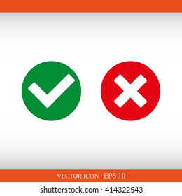 Check mark and Cross Icons
