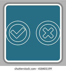 Check mark and Cross Icons

