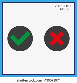Check mark and Cross Icons
