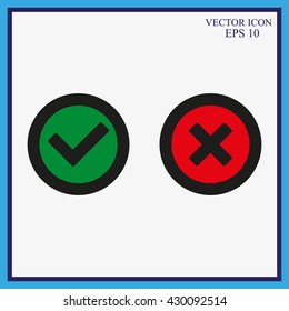 Check mark and Cross Icons
