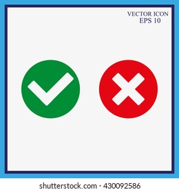 Check mark and Cross Icons
