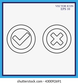 Check mark and Cross Icons

