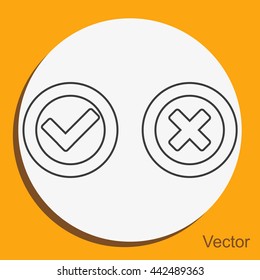 Check mark and Cross Icons