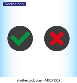 Check mark and Cross Icons
