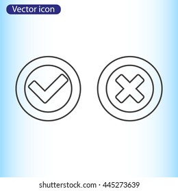 Check mark and Cross Icons
