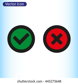 Check mark and Cross Icons
