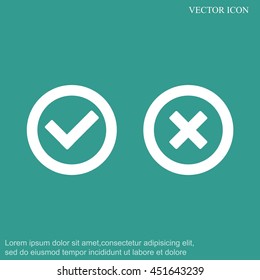 Check mark and Cross Icons
