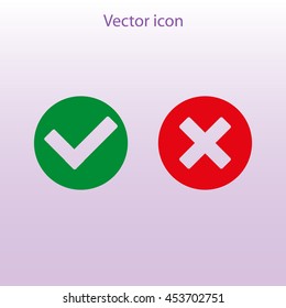 Check mark and Cross Icons
