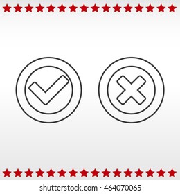 Check mark and Cross Icons
