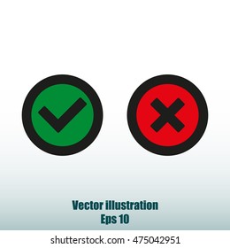 Check mark and Cross Icons