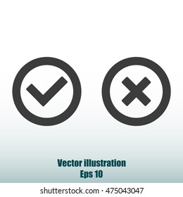 Check mark and Cross Icons