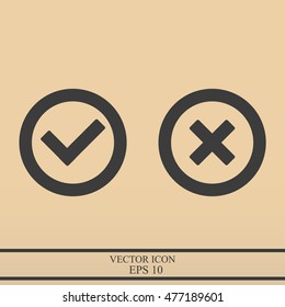 Check mark and Cross Icons