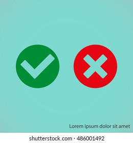 Check mark and Cross Icons