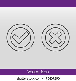 Check mark and Cross Icons