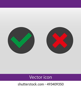 Check mark and Cross Icons