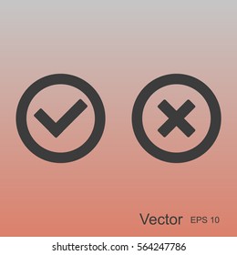 Check mark and Cross Icons
