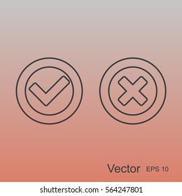Check mark and Cross Icons